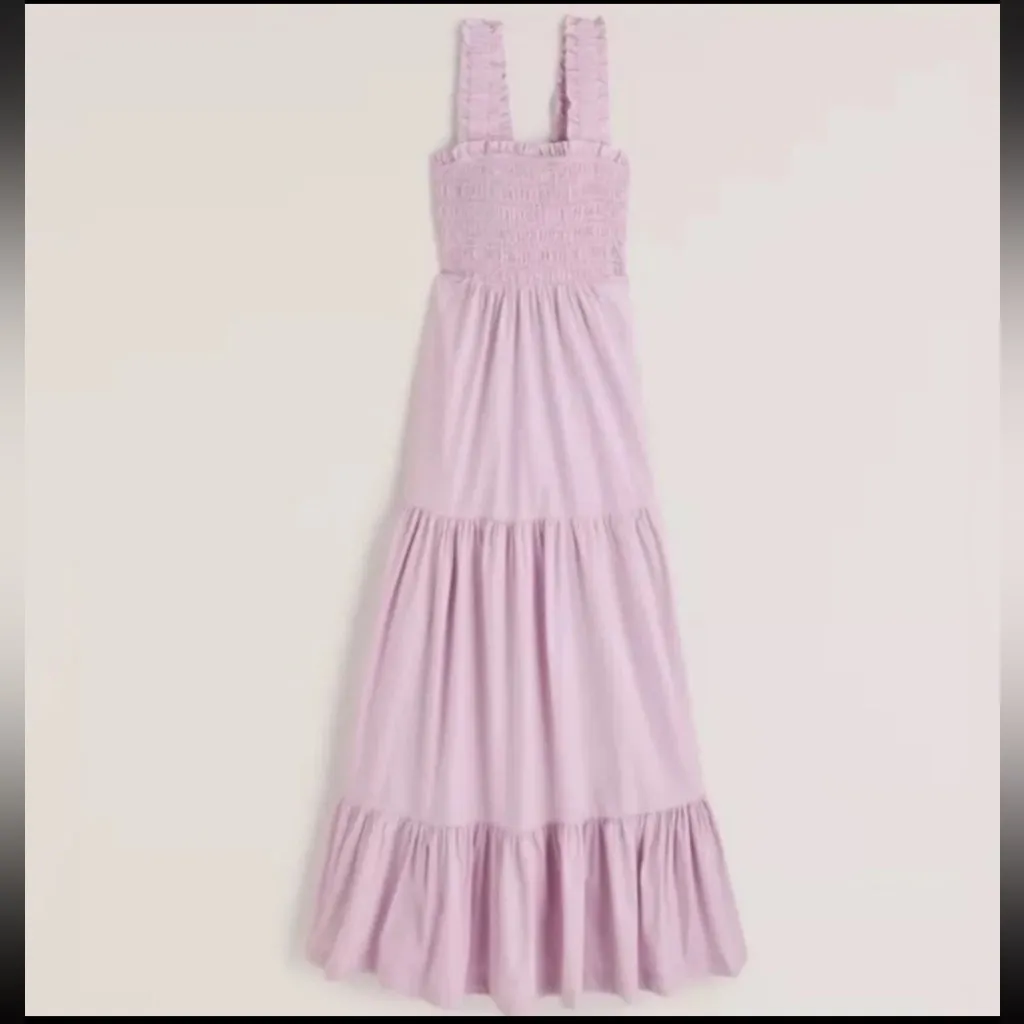 Abercrombie Smocked Bodice Easy Maxi Dress Size Small - Image 2