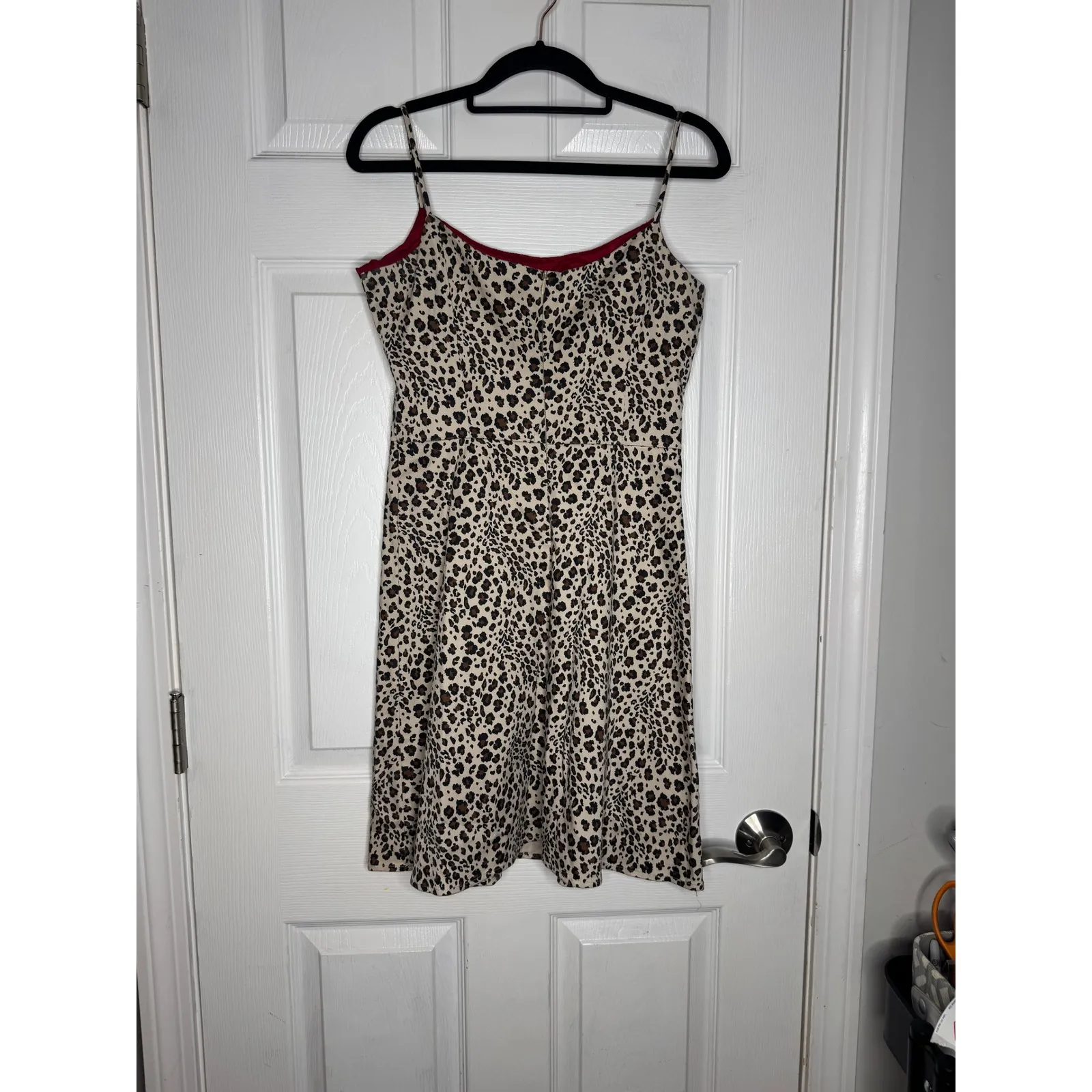 JESSICA HOWARD Vintage Leopard Print‎ Skater Dress Size 4 Petite - Image 2