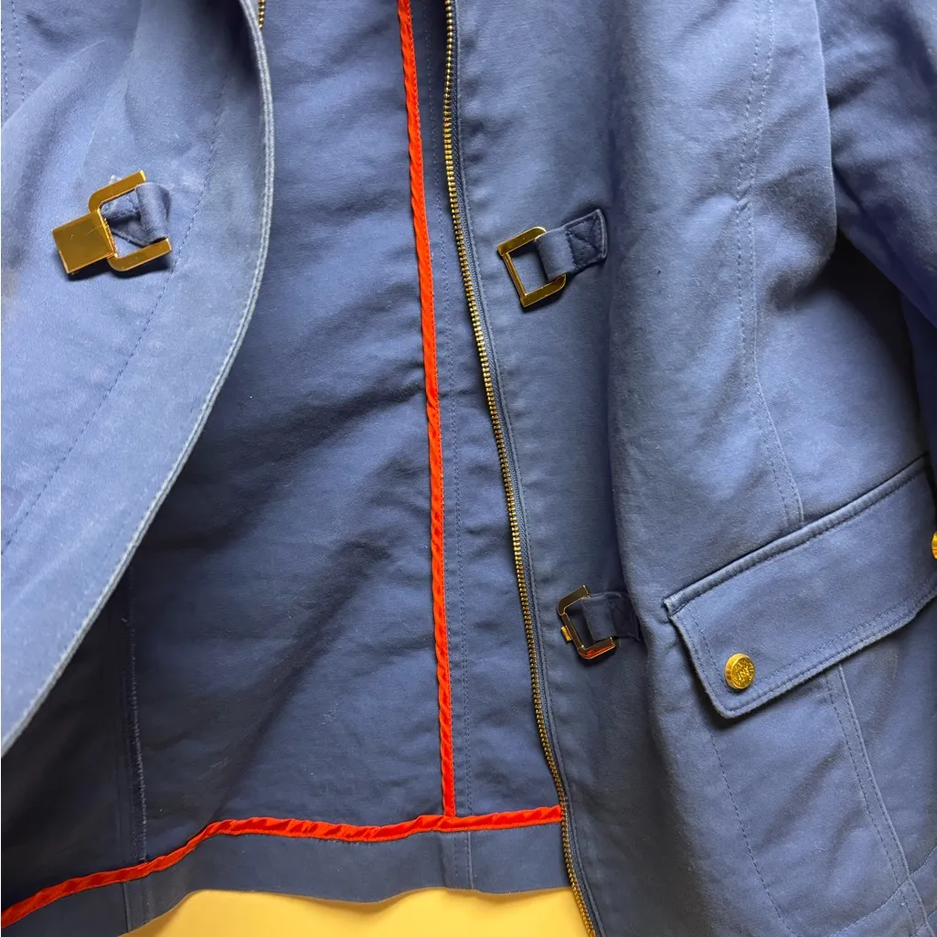 Jones New York Blue Utility Jacket with Toggle Closures‎ - Image 5