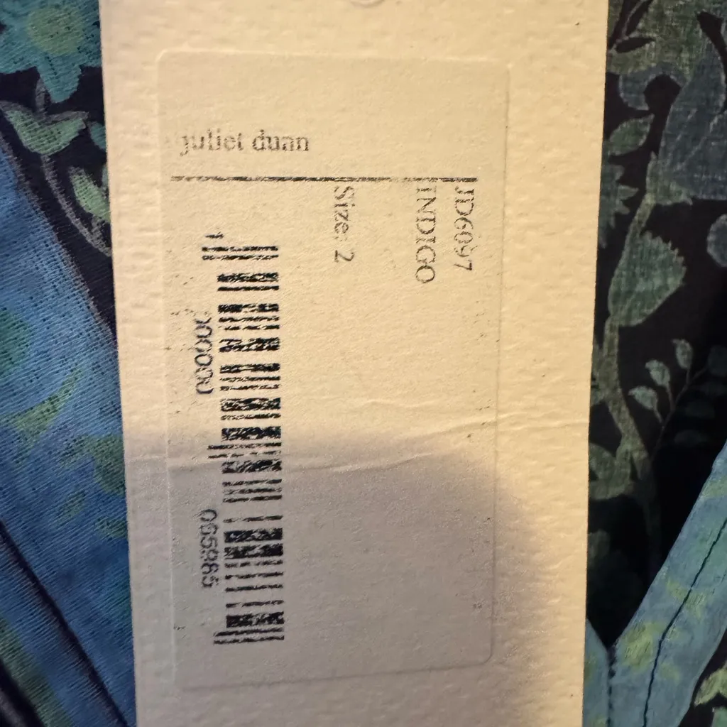 Juliet Dunn London Blue and green floral maxi dress. JD6097 - Image 5