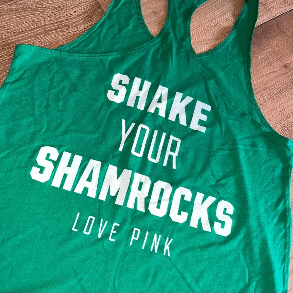 VS PINK New York Yankees Shake your shamrocks tank - Image 4
