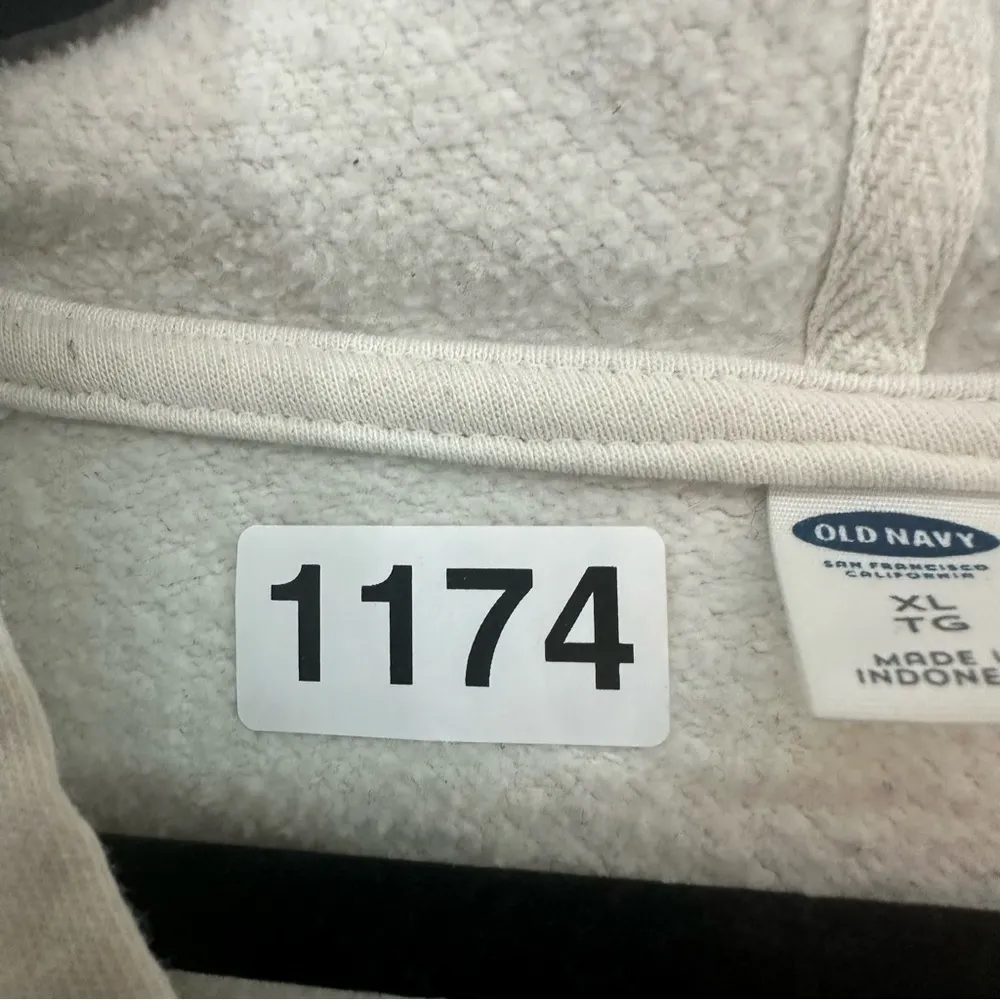 Old Navy Pullover Basic Hoodie Womens XL White - Image 9