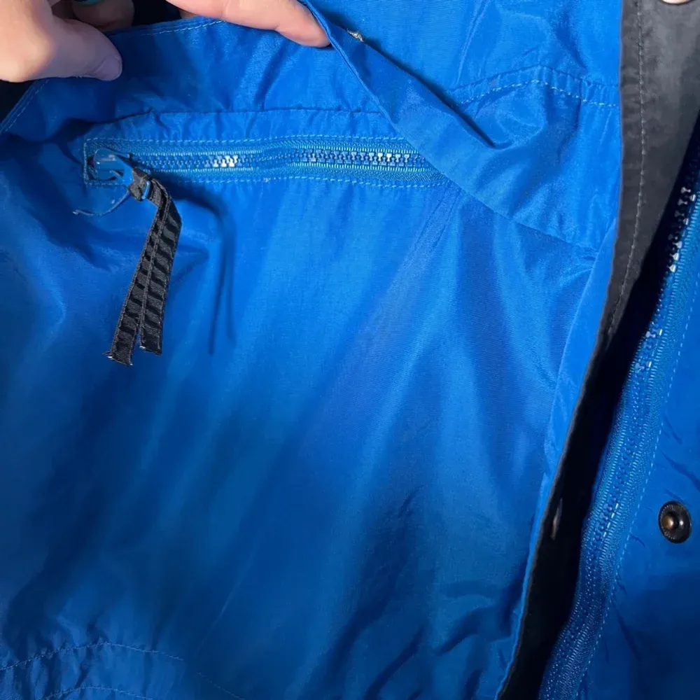 Vintage Columbia Radial Sleeve Colorblock Jacket L‎ Blue Purple - Image 5