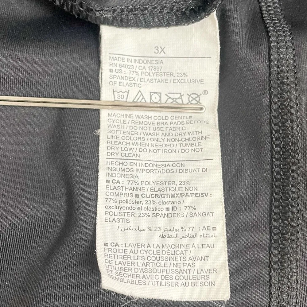 Old Navy PowerSoft Sleeveless Active Dress Skort Blackjack Black Plus Size 3X - Image 12