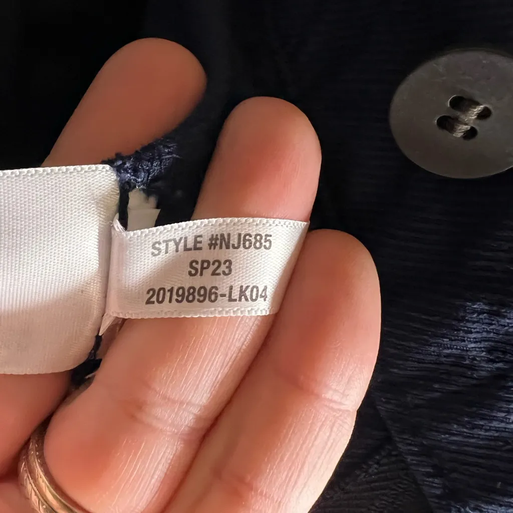 Madewell‎ The Neale Short in Drapeweave Deep Indigo Size 00 EUC - Image 15