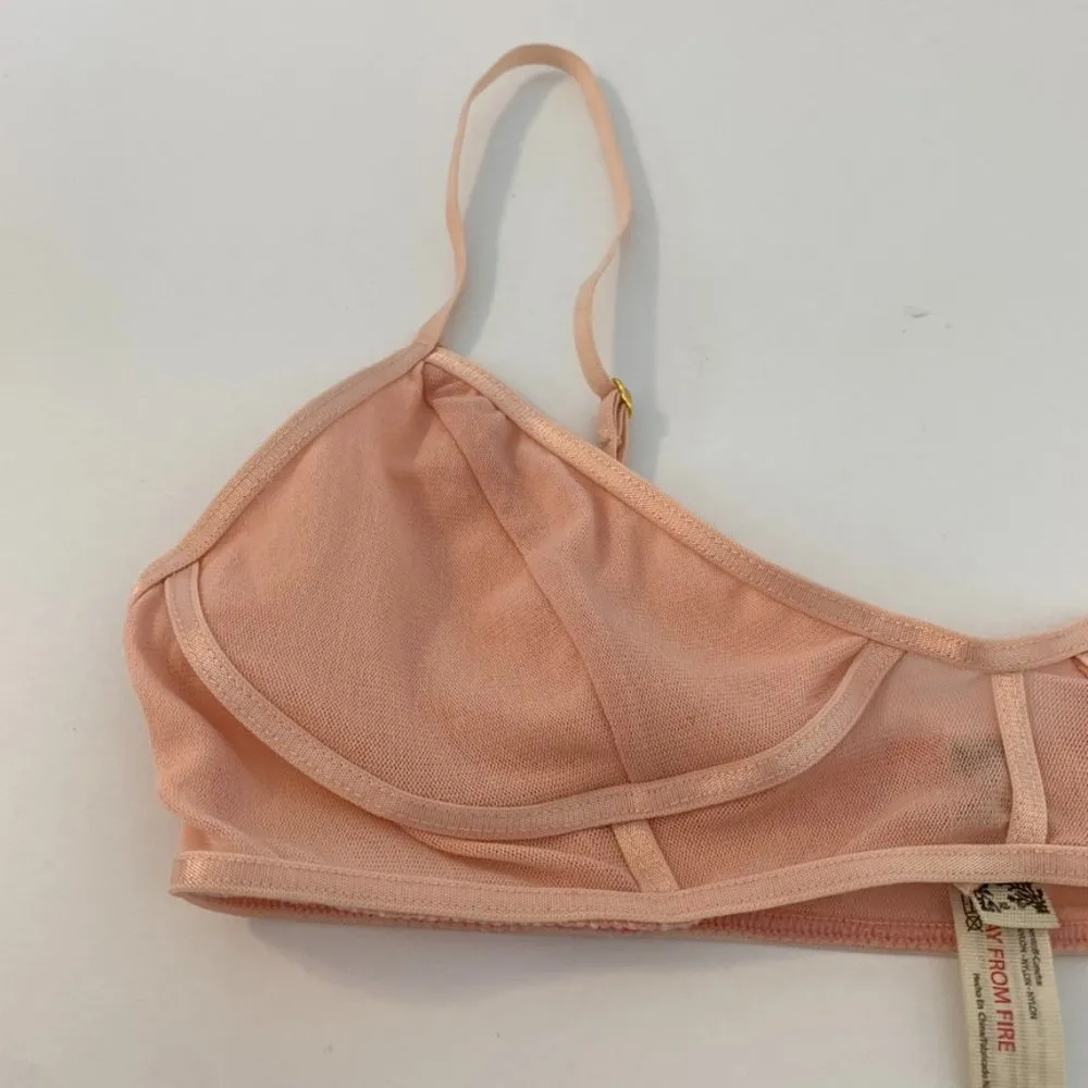 NWOT Intimately Free People Pink Frosting Moonlight Mesh Bra - Image 10
