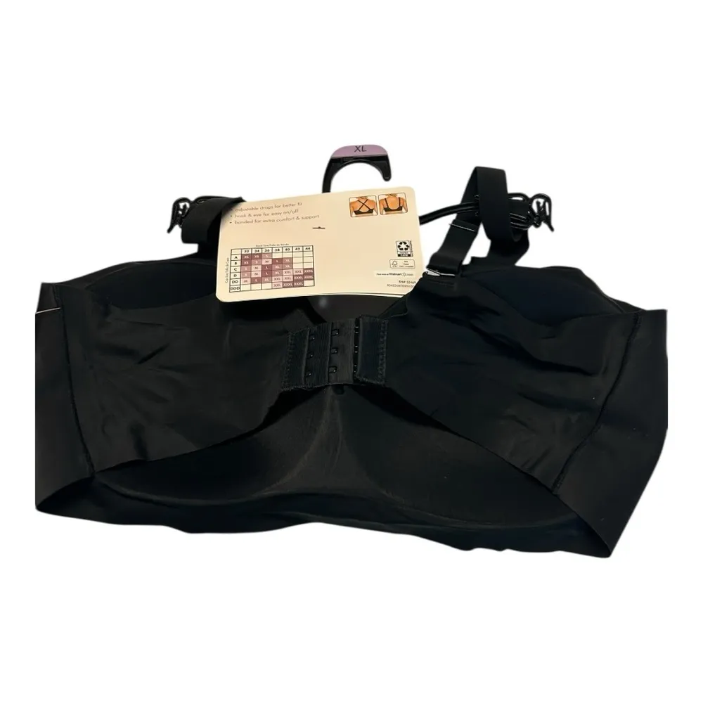 Secret Treasures Women’s Wirefree Bonded Lounge Bra – Black | Size XL | NWT - Image 2