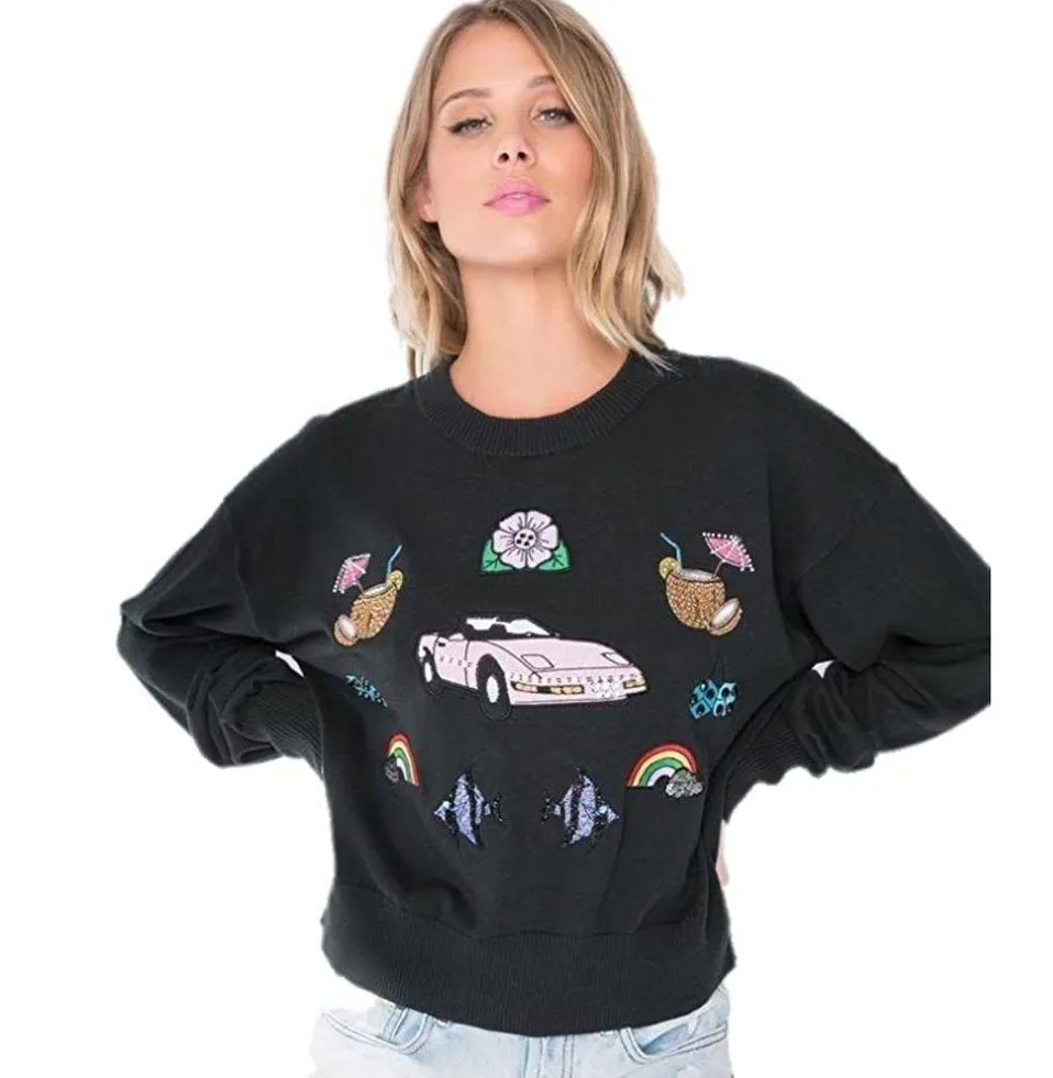 WILDFOX MIAMI GETAWAY CHARLOTTE SWEATER XS - Image 5