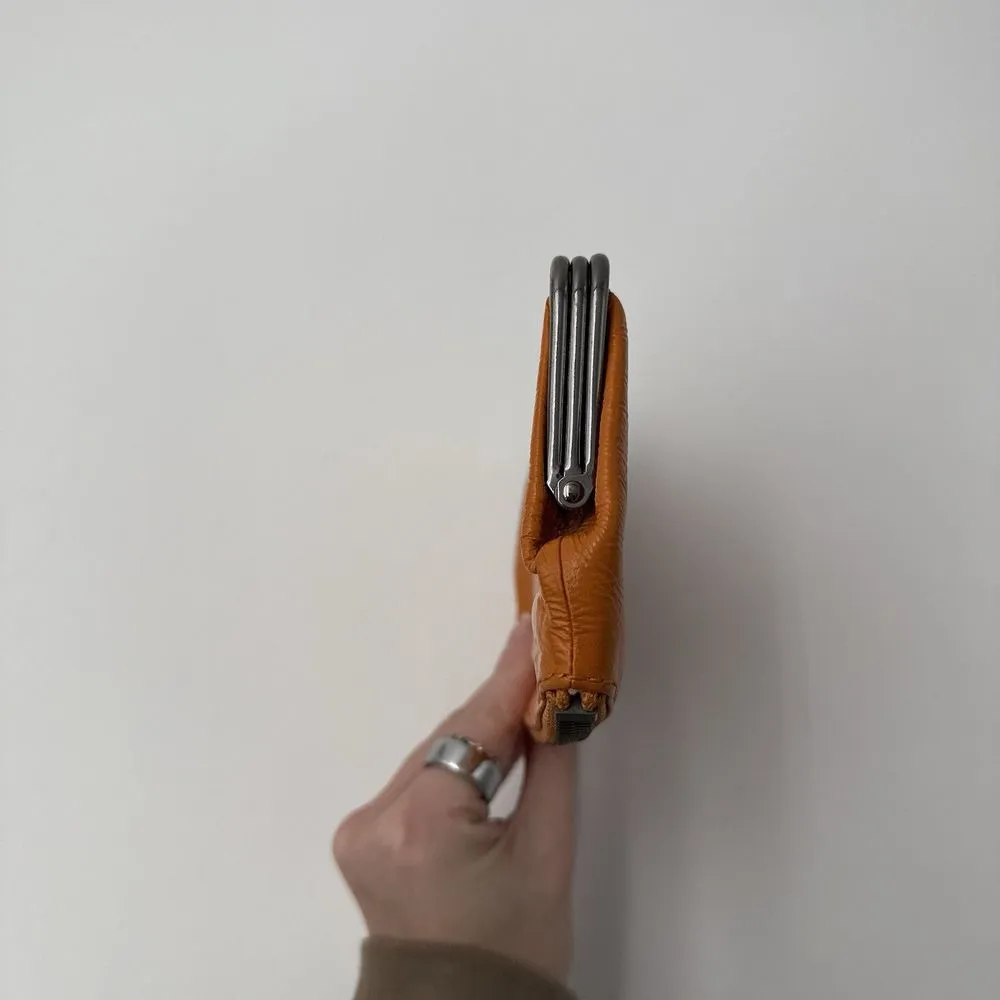 Hobo International Orange Clasp & Zipper Retro Wallet Funky Travel Y2k - Image 9