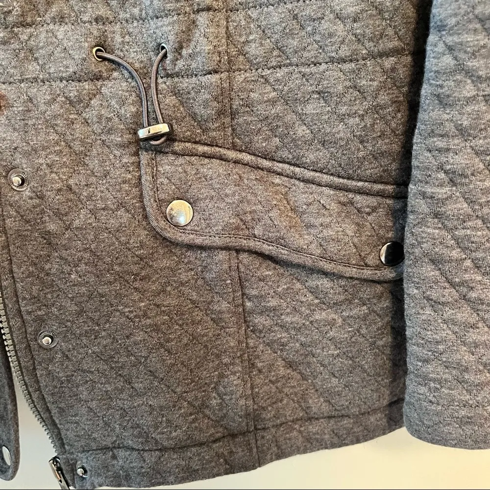 Talbots Grey Hooded Anorak Lightweight quilted Jacket - Image 9