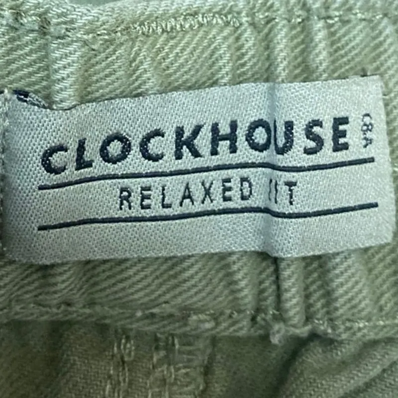 Clockhouse Women's Green High Waisted Tapered Jogger Cargo Pants Size US 8 - Image 4