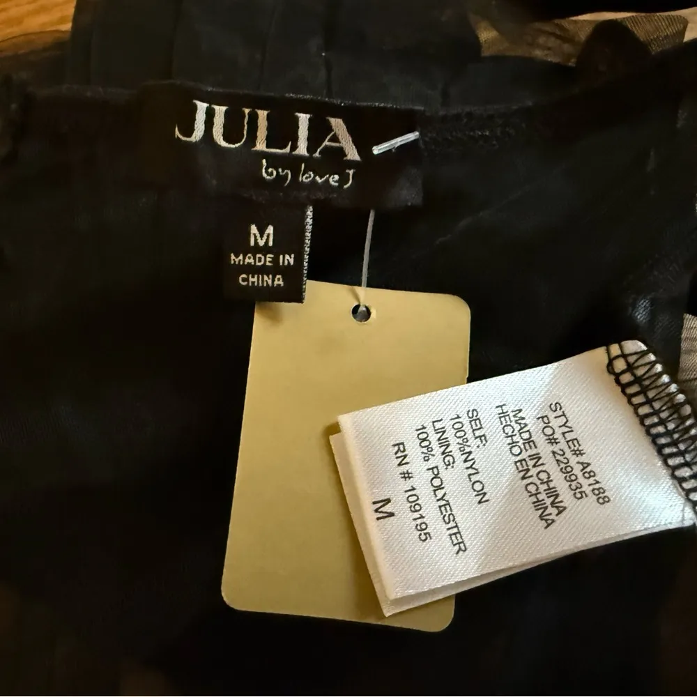 Black mesh corset Asymmetrical Bustier top size M Size M - Image 5