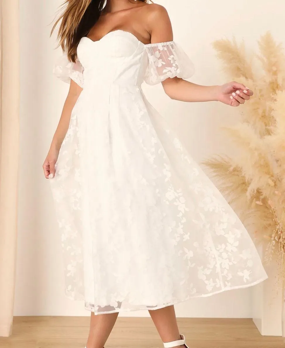 NWT White Lace  Dress - Image 3