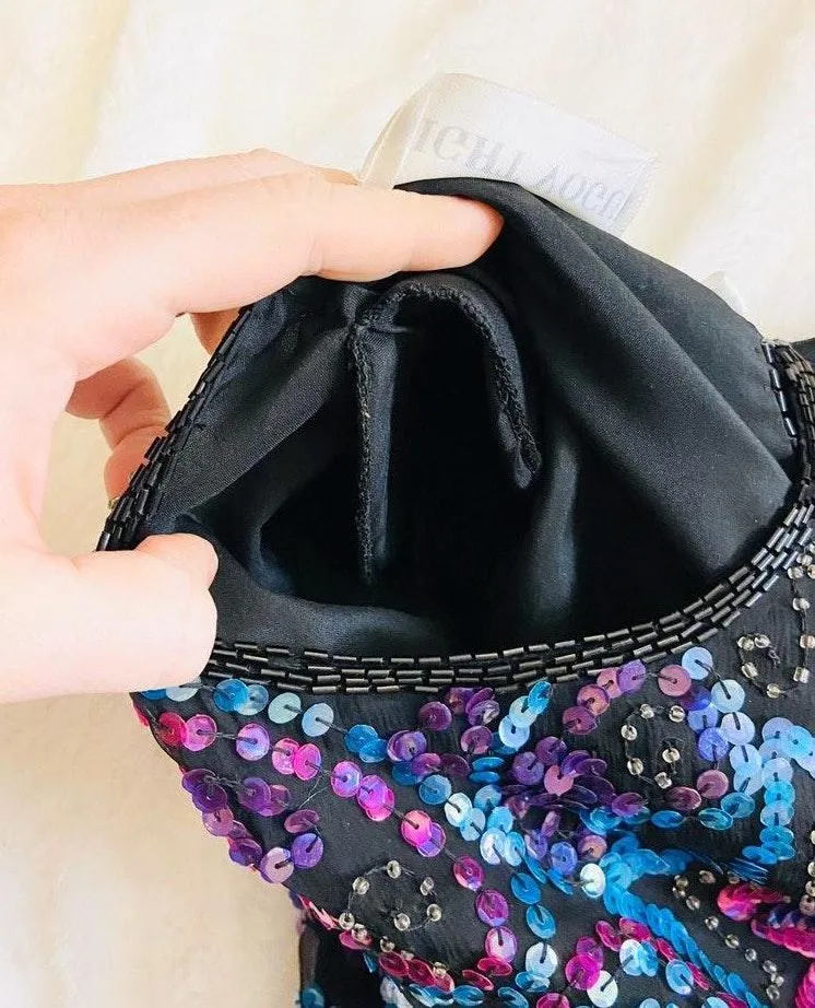 Black Sequin Dressy Top - Image 6