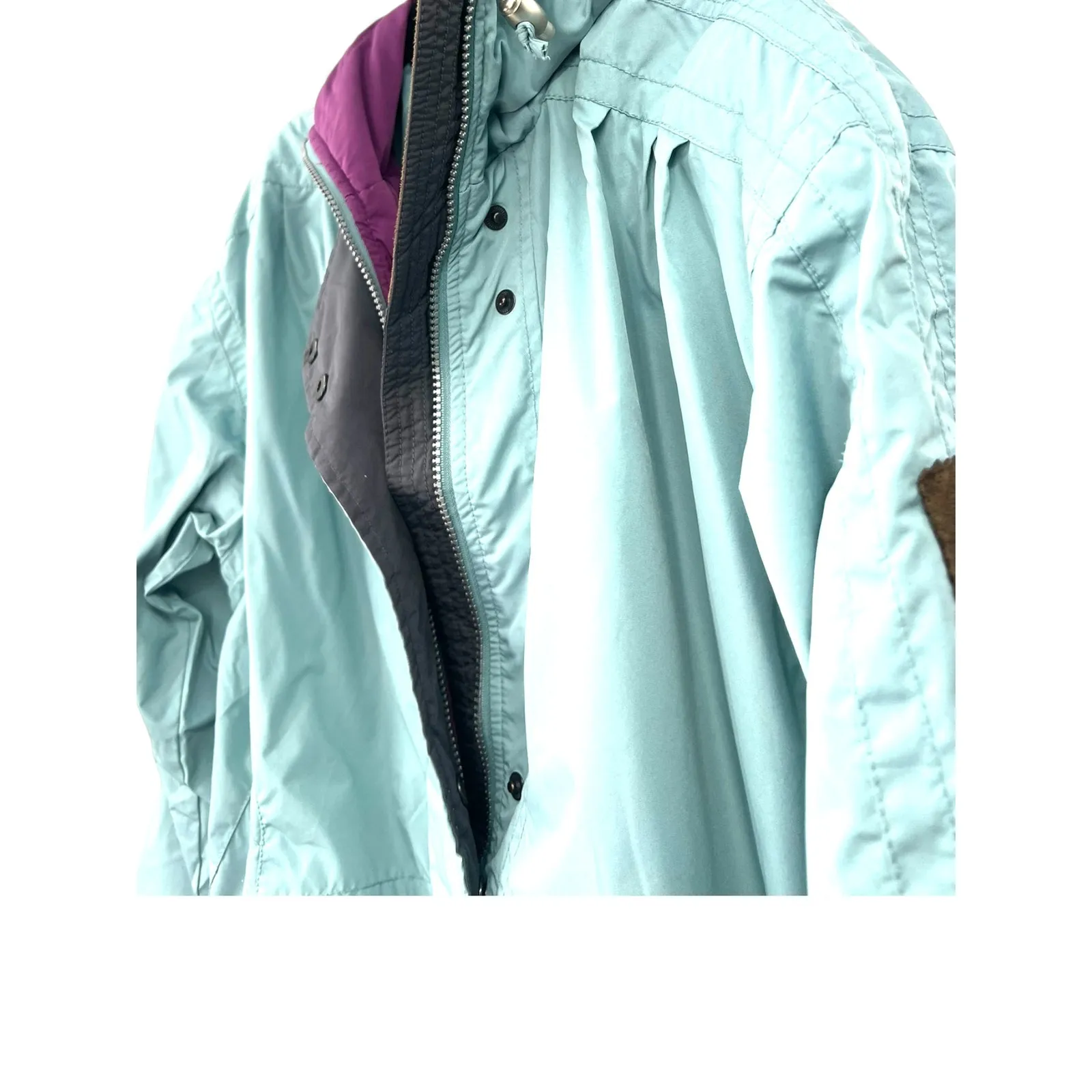 Vintage Y2K  8 M Obermeyer ski jacket powder blue Coat Hooded Embroidered Womens - Image 4