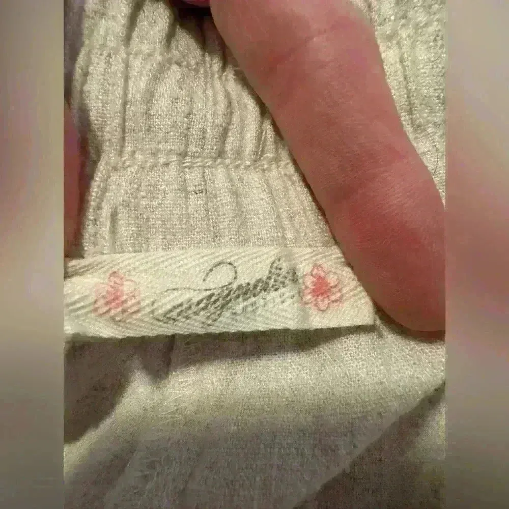 Women’s Cream Wide Leg Casual Pants - Image 3