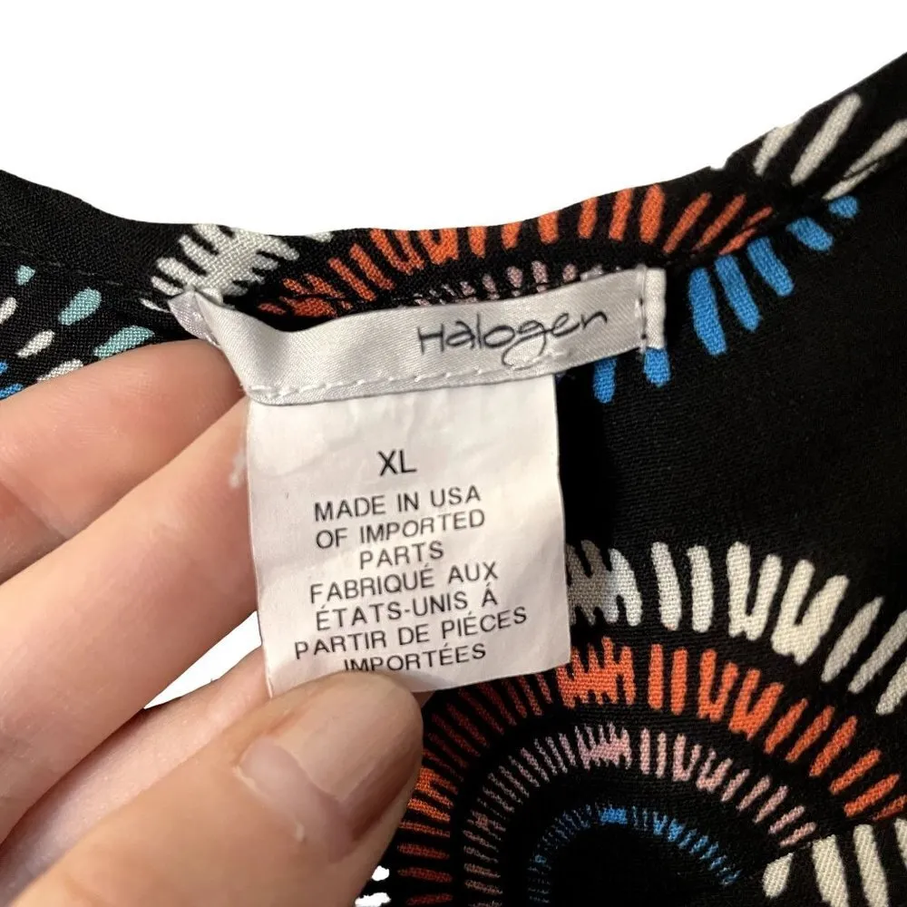 Halogen geometric circles summer sleeveless lightweight top classic casual - Image 4