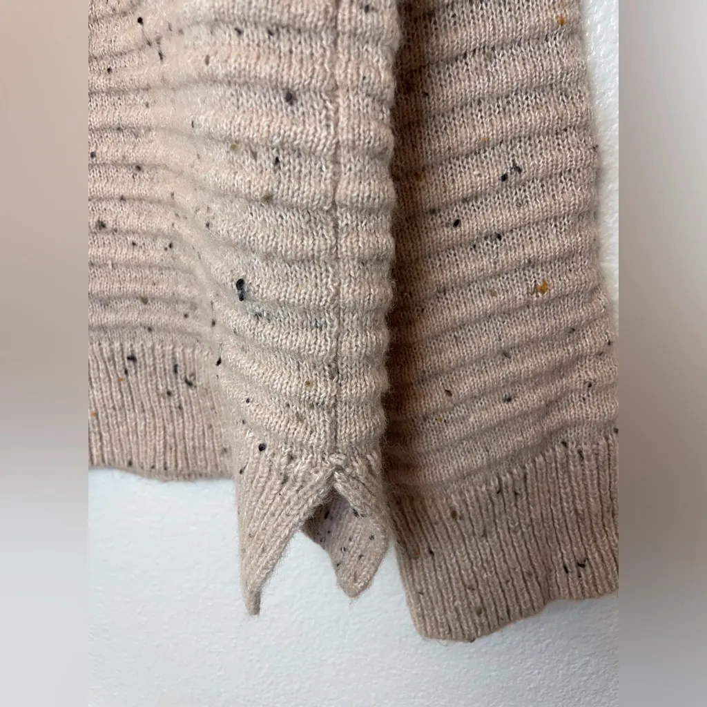 Madewell Women’s Belmont Mock Neck In‎ Donegal Blush Sweater Size L - Image 8