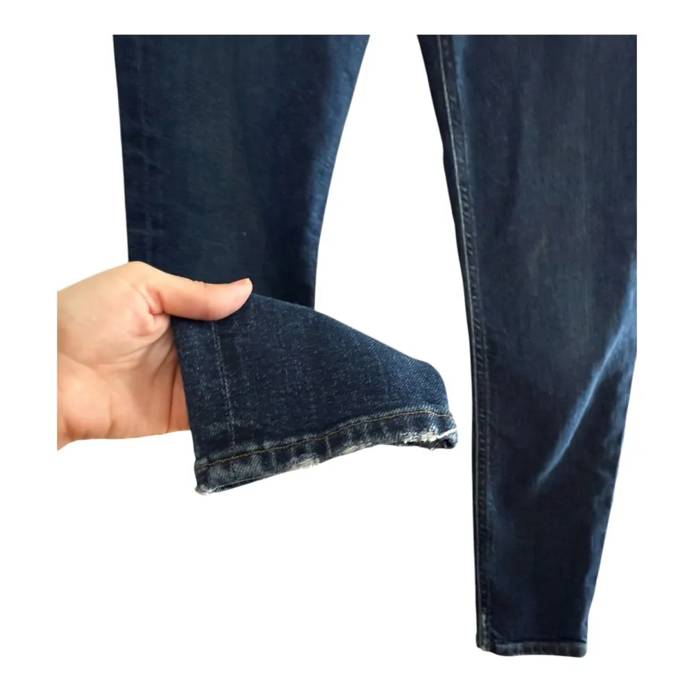 AGOLDE Nico Cabana High Rise Button Fly Dark Wash Skinny Slim Jeans Size 23 - Image 4