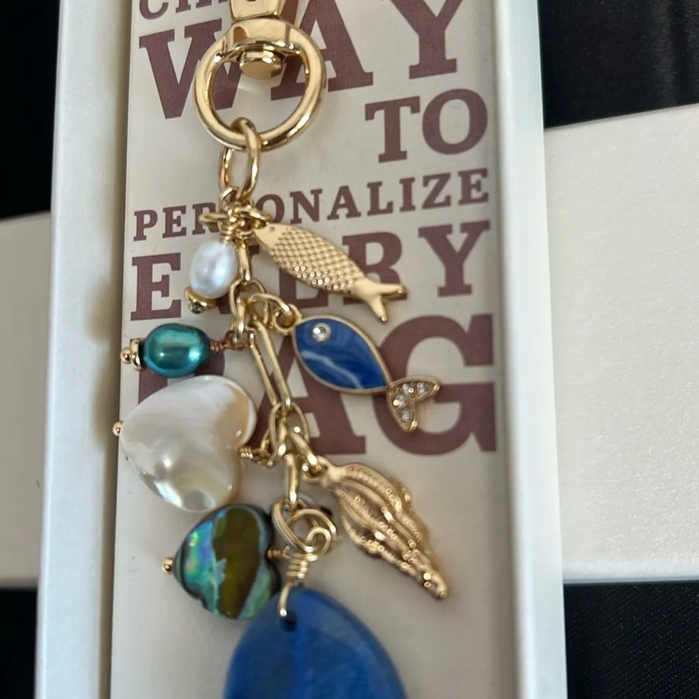 Luna Norte | Ocean Motif Bag Charm Gold - Image 5