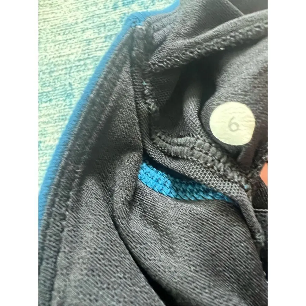 Lululemon Poseidon Blue / Dottie Dash White Black Dancing Warrior Tank Size 6 - Image 8