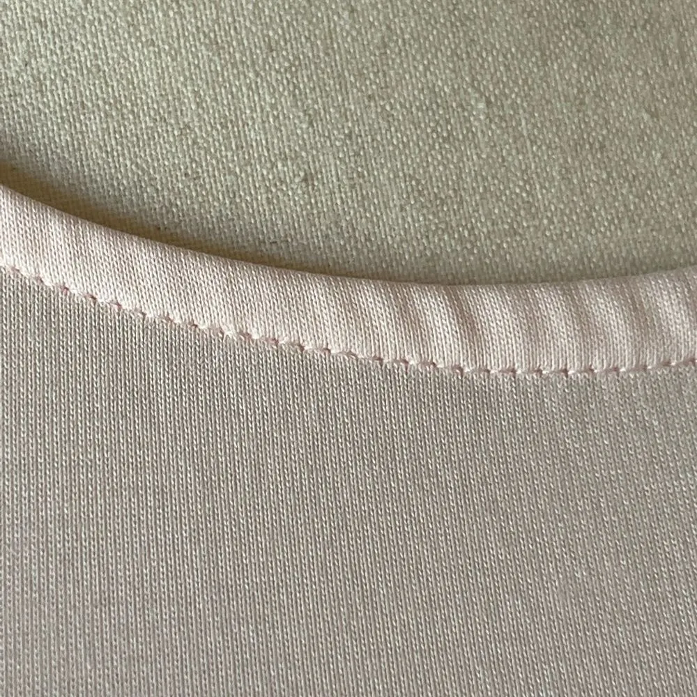 shirt sleeveless with back cut out size S light pink EUC - Image 8