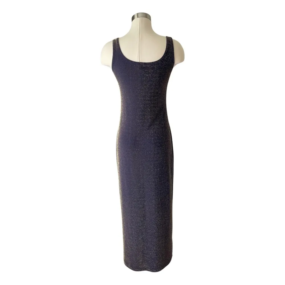 VINTAGE 1990s lurex column dress - Image 5