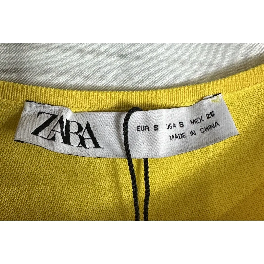 Zara New Women's Yellow Casual‎ Dress Small Sleeveless New - Image 3