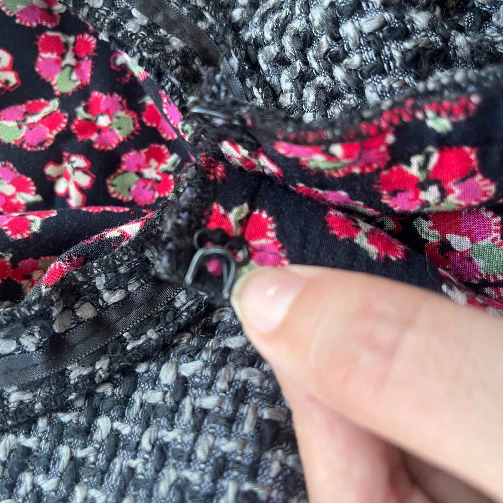 Olsenboye Y2K Tweed Cropped Womens Blazer Sz M Preppy Academiaay Retro Parisian - Image 15