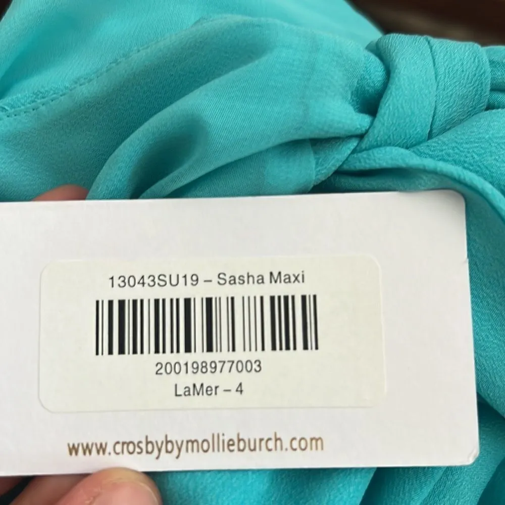 Crosby by Mollie Burch Sasha Maxi Dress in Turquoise NWT 4 - Image 2