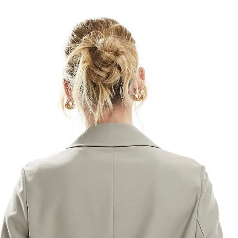 STRADIVARUS Oversized Blazer Stone Structured Small New - Image 3