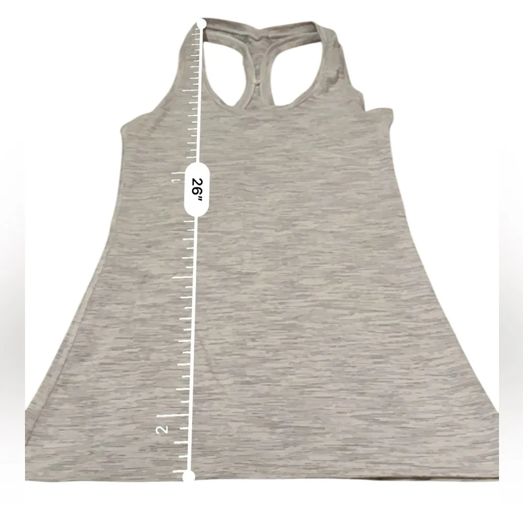 Lululemon Cool Racerback Tank Top in Heathered Gray Wee Are From Space Sz 4‎ - Image 5