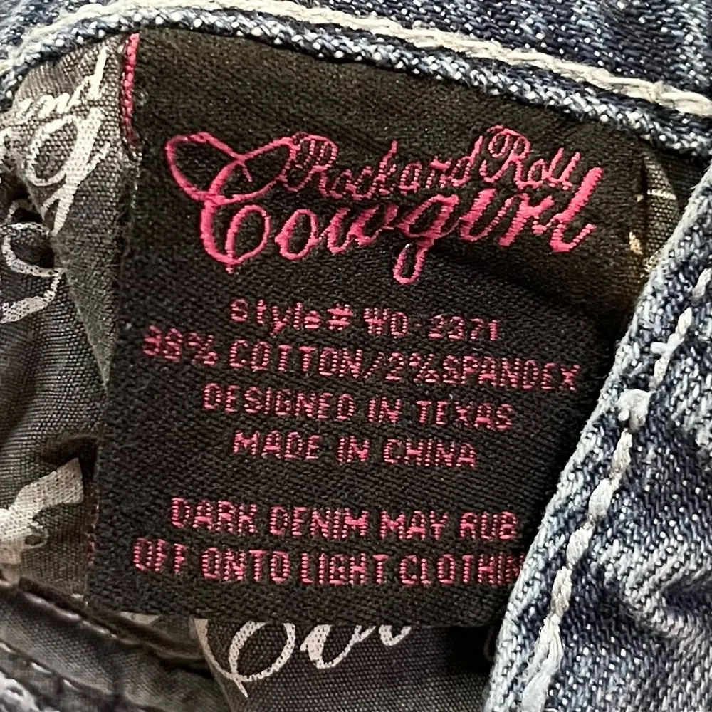 ROCK & ROLL COWGIRL Women’s Low Rise Sequin Patch Bootcut Western Jeans 33 - Image 13
