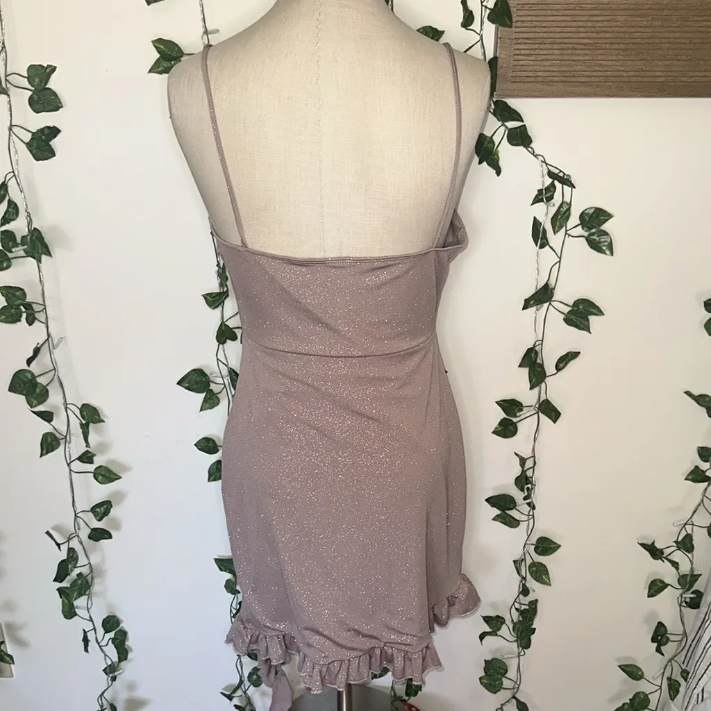Windsor “Too Fabulous Glitter Ruffle Mini Dress” - Image 8