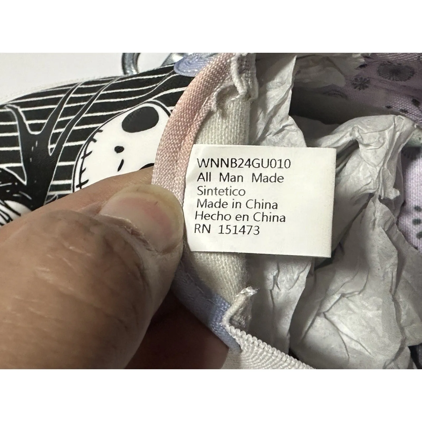 Nightmare Before Christmas Jack and Sally Slip On Sneakers 7 1/2 Size 7.5 - Image 6