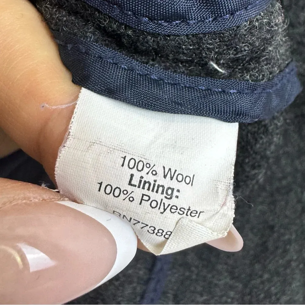 J. Crew Benny Wool Blazer Jacket Size 4 Dark Gray Double Breasted Notch Lapel - Image 5