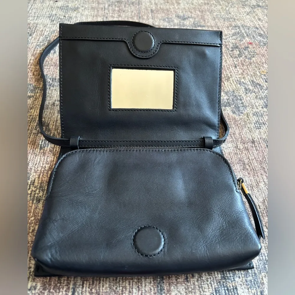 Madewell The Morgan Black Leather Crossbody Bag - Image 3