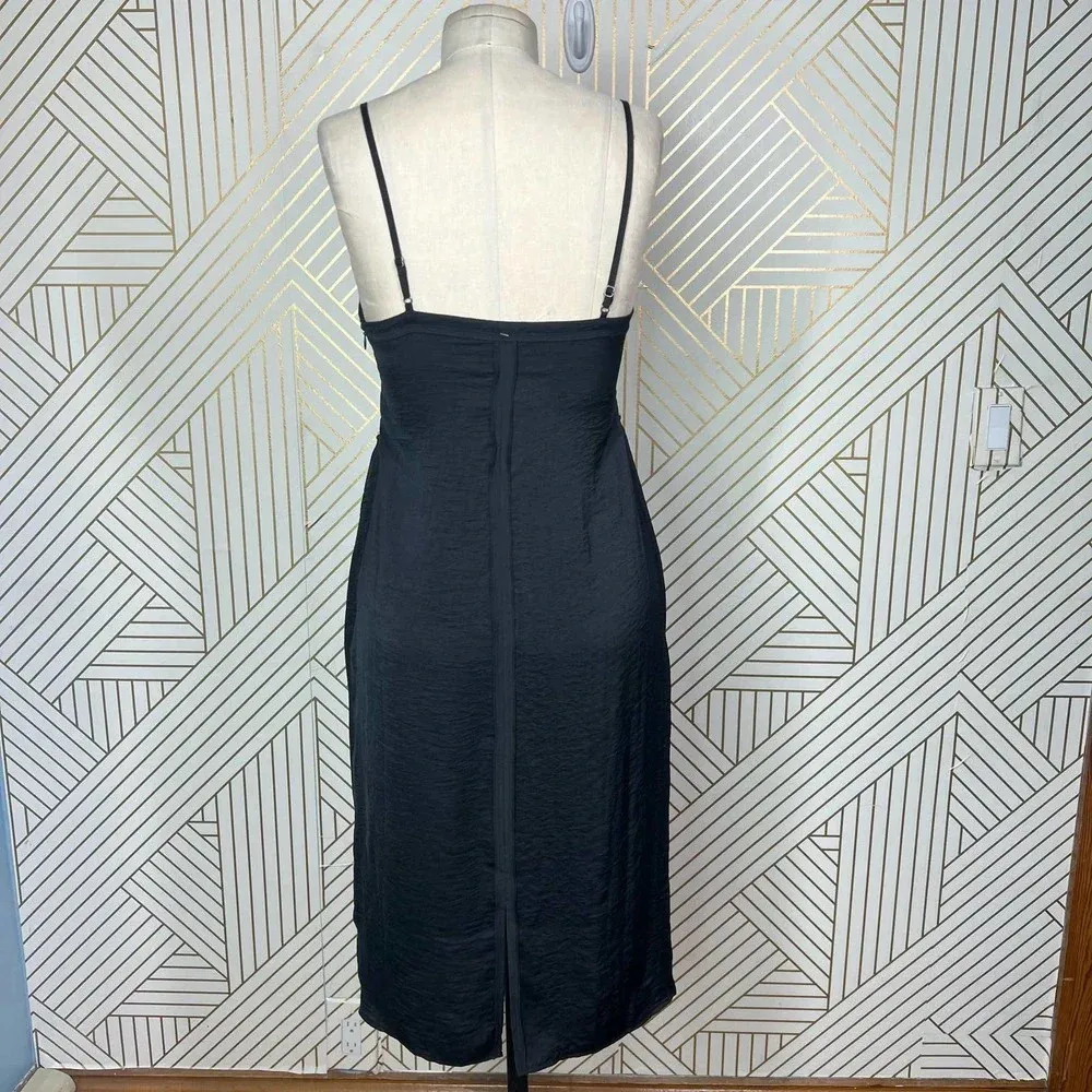 Brochu Walker Black Satin‎ Sleeveless Tank Dress Size US XS - Image 6