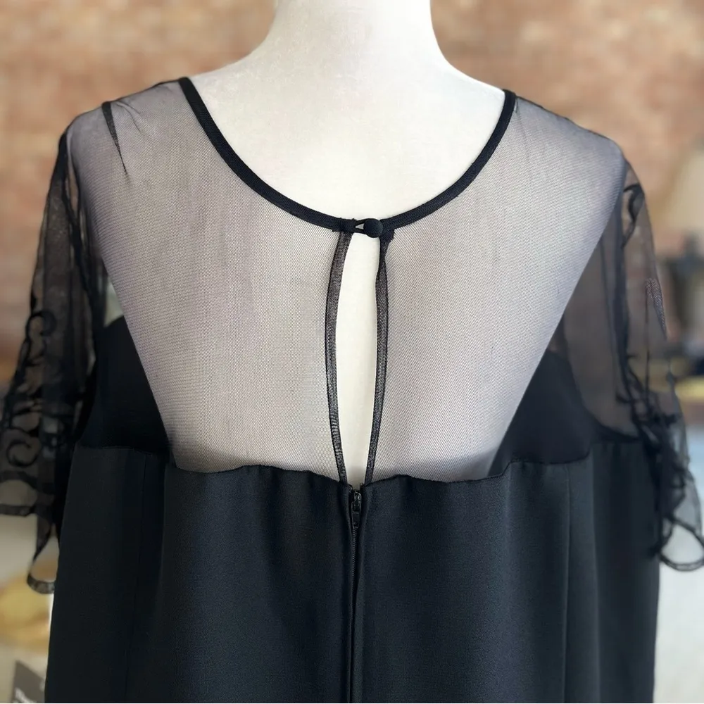 NWT Positive Attitude Dress Beaded Cocktail Black Mesh 22W Party Occasion Glam - Image 13