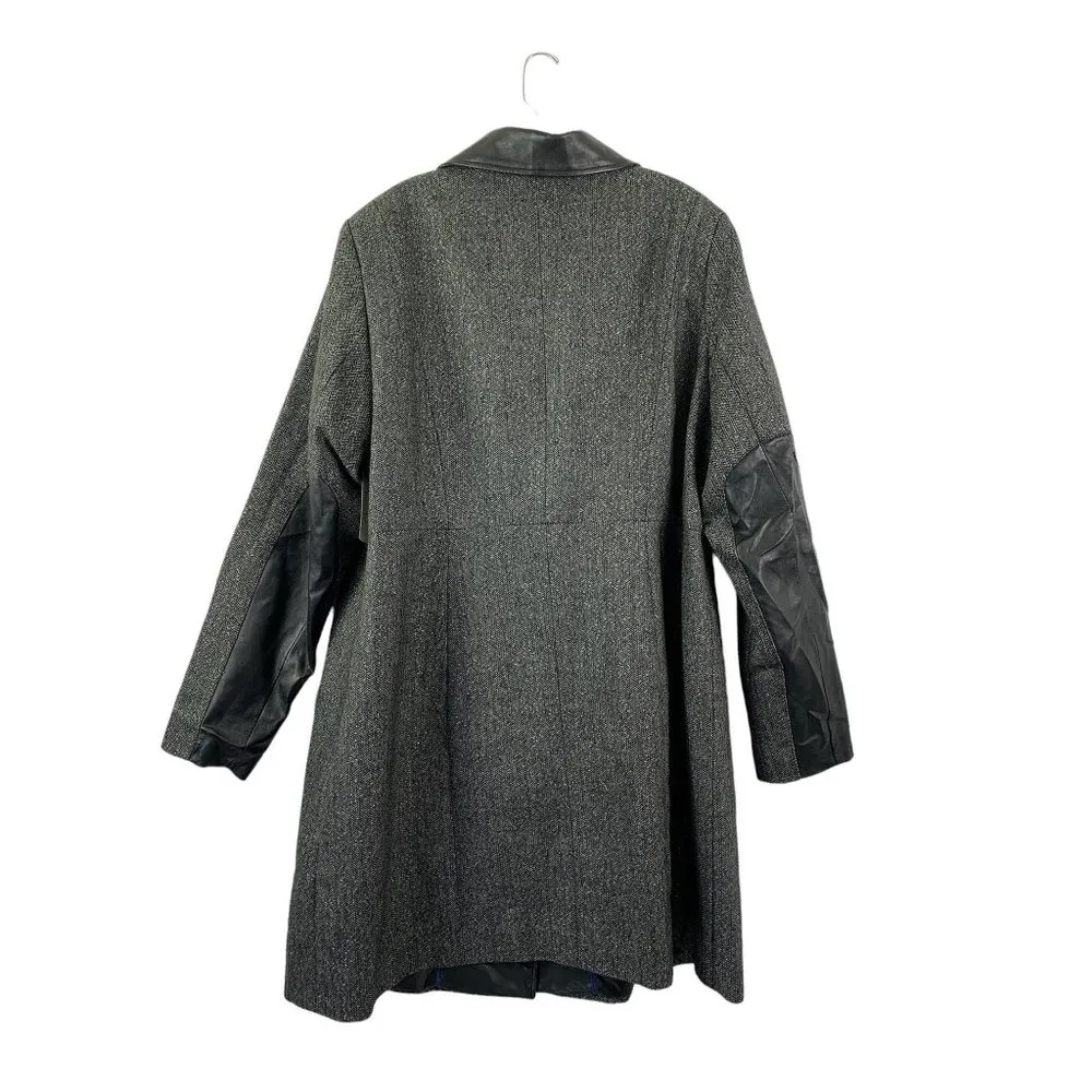 Worthington Women's Metallic Black Long Coat - Image 2