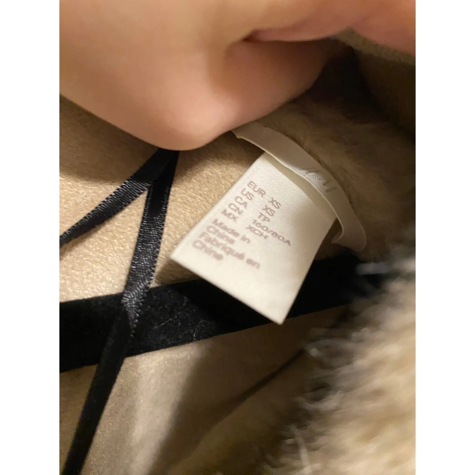 Plush Fur Longline Cream Wrap Coat XS Elegant Romantic Scandi Boho Femme Winter - Image 6