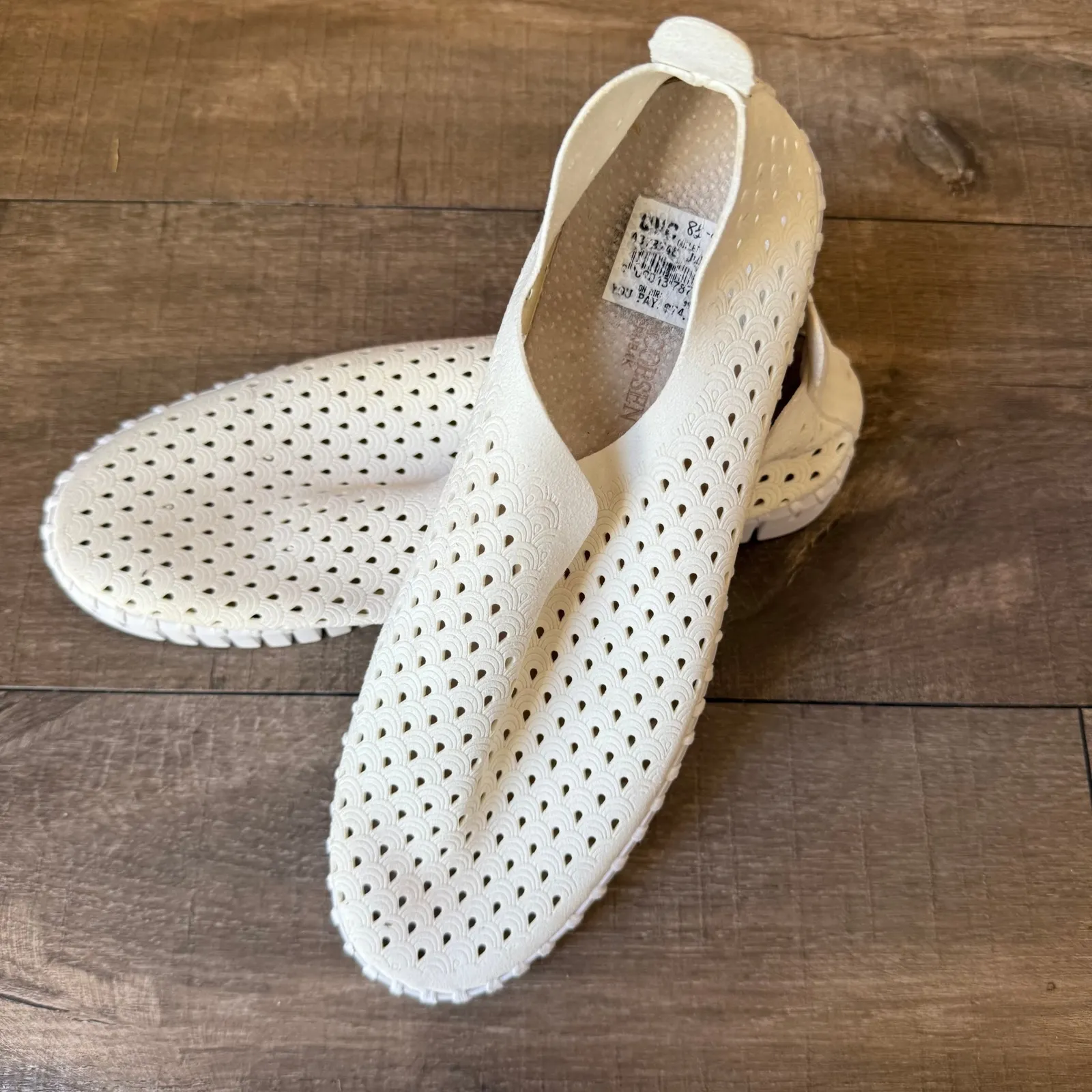 Ilse Jacobsen‎ Slip On Shoes Breathable Comfort Casual Flats Size 39 White - Image 3