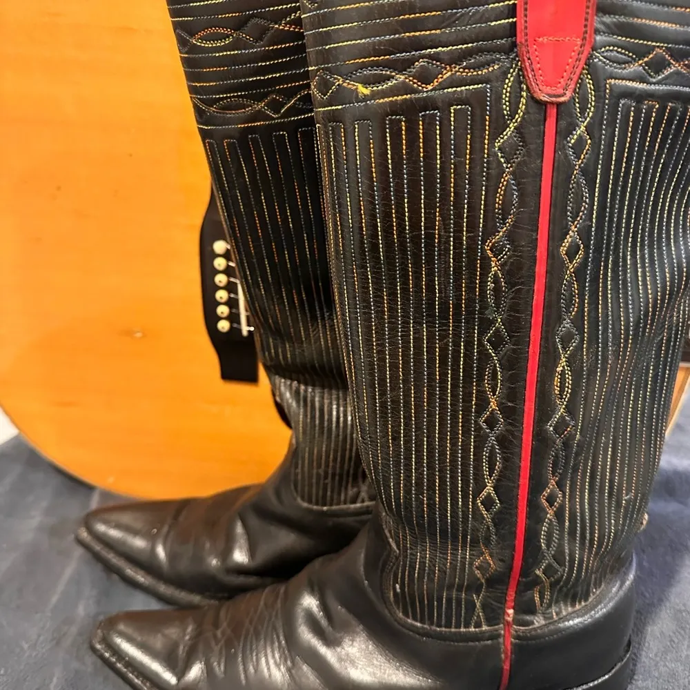 VINTAGE 70’s cowboy style boots. Size 9 - Image 3