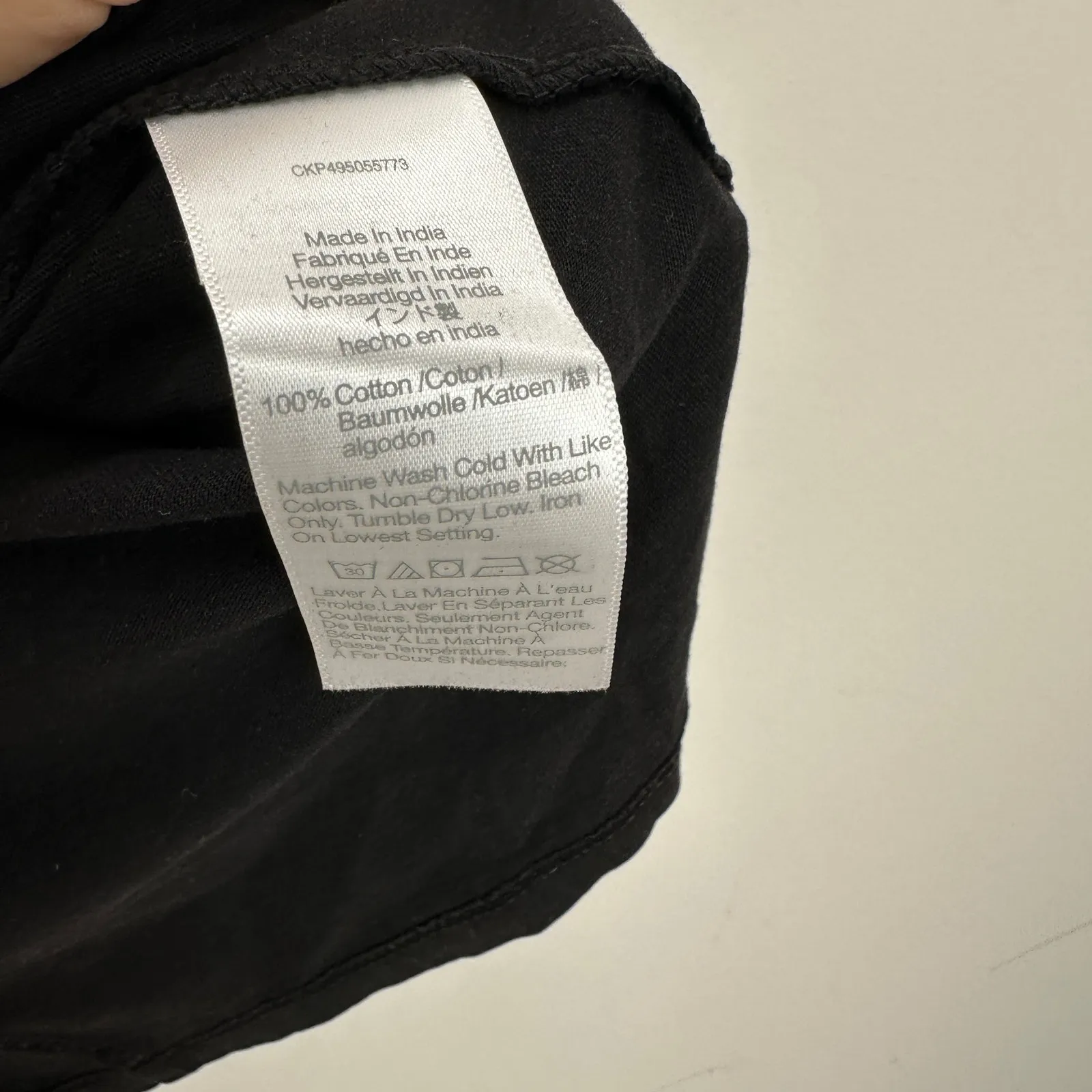 Madewell Essential Slim Tee Shirt Lightweight Cotton Jet Black Basics XL NWT - Image 5