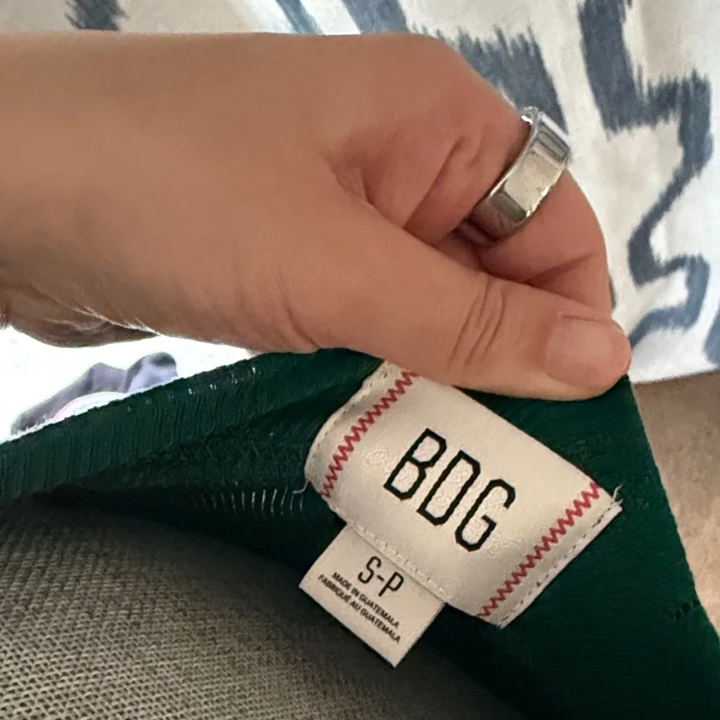 BDG Green V-Neck Women's Tank Top - Image 2