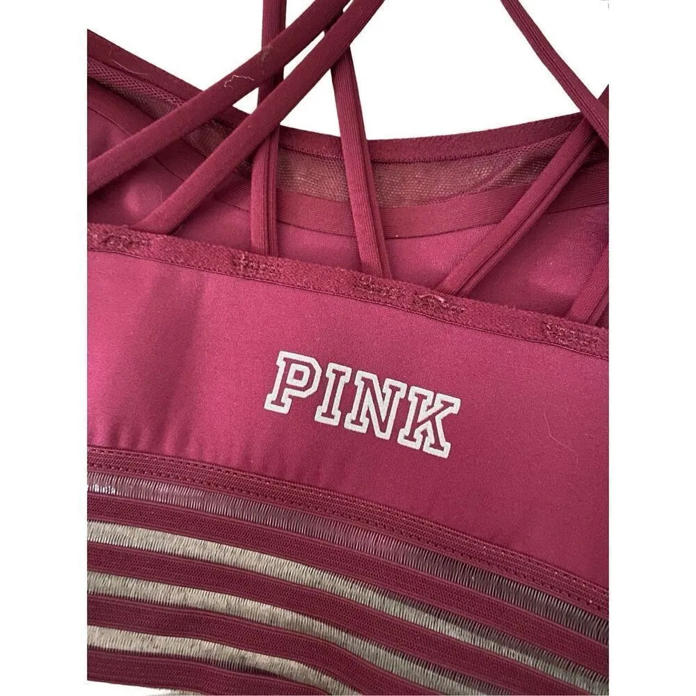 Victoria’s Secret Pink Ultimate Unlined Crossback Sports Bra Workout Yoga Athlet - Image 4