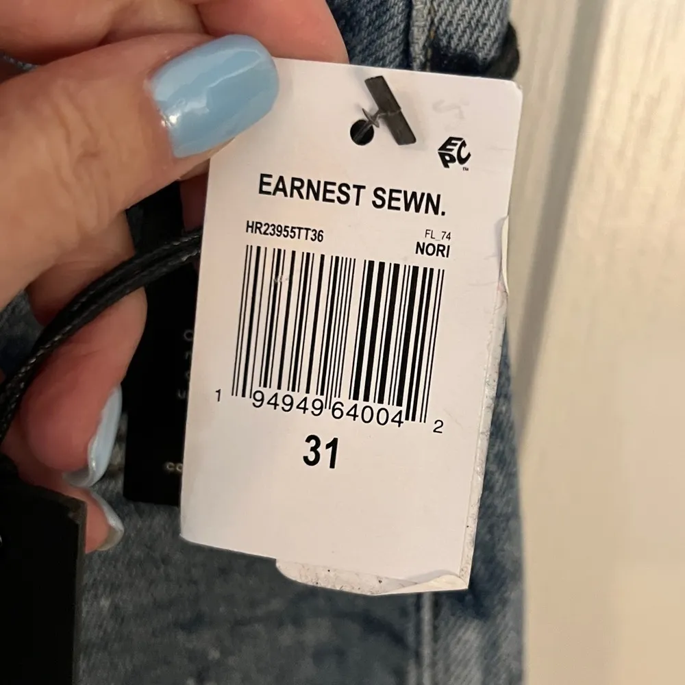 31 High-Rise Paint-Splattered Slim Jeans in Nori NWT - Image 4