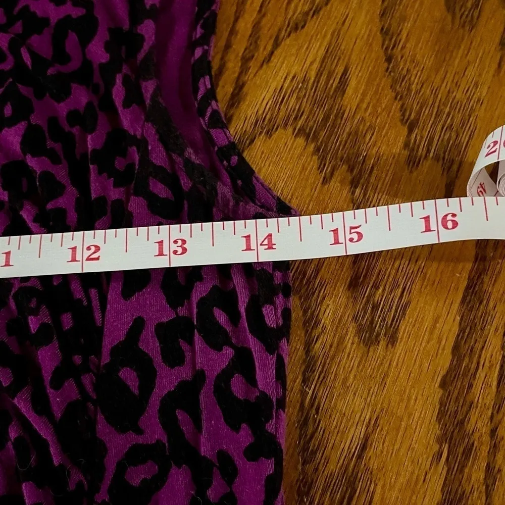 LOFT Petites Purple Leopard Print Ruched Sheath Dress Petite Small - Image 5