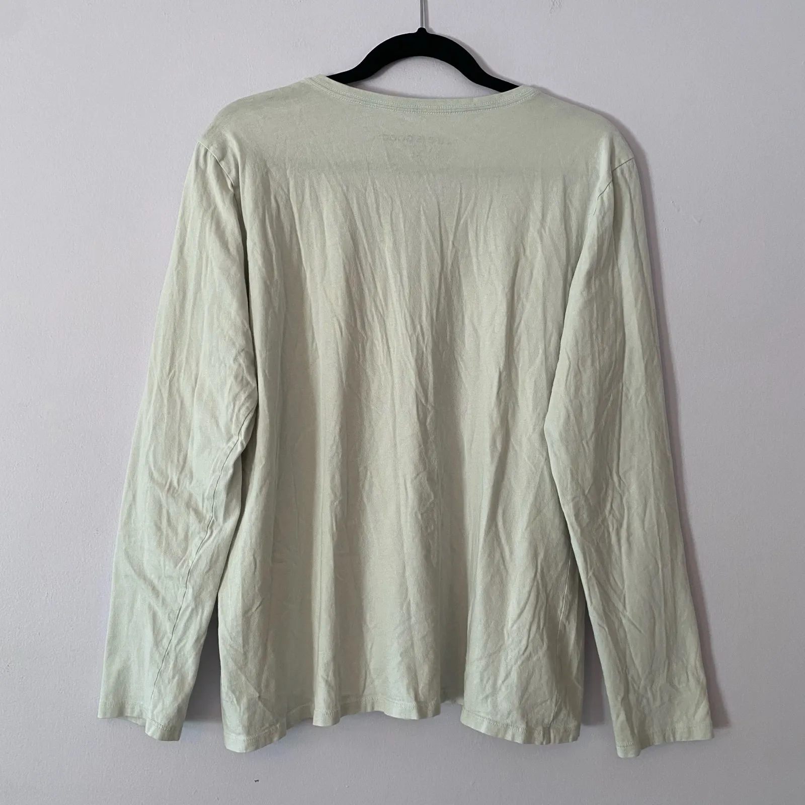 Life Is Good Snow Day Dog Gray Long Sleeve Crusher Lite Tee Women's size XL - Image 6