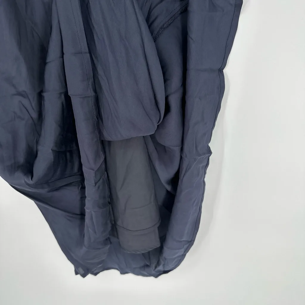 ASTR the Label Women's Size XS Zola‎ Smocked Bodice Midi Sheath Dress Navy NEW - Image 11